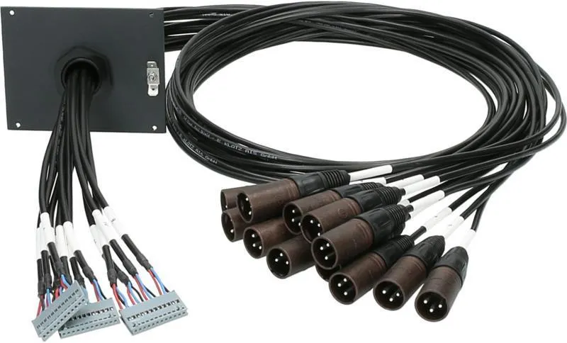 Klotz SUB patch modul 12 kanál, 21 HP, 12 x XLR 3p, 0,8m