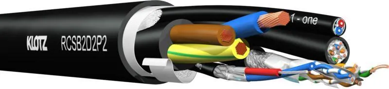 Klotz hybridní kabel 2 x RamCAT5, 2 x digitální audio, napájení 2,5 mm²