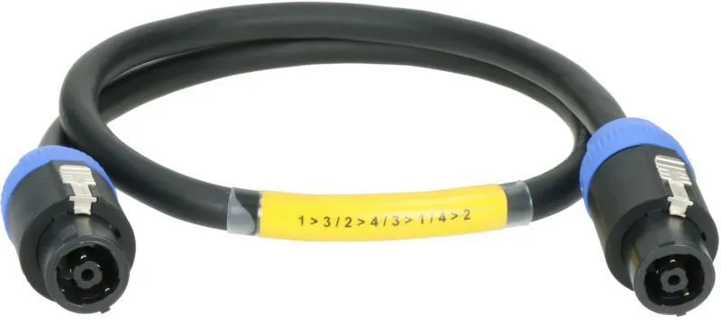 Klotz IM kabel, SpeakON adaptér, 8x2,5 mm², 8p samice/samice, plastový kryt, 2m