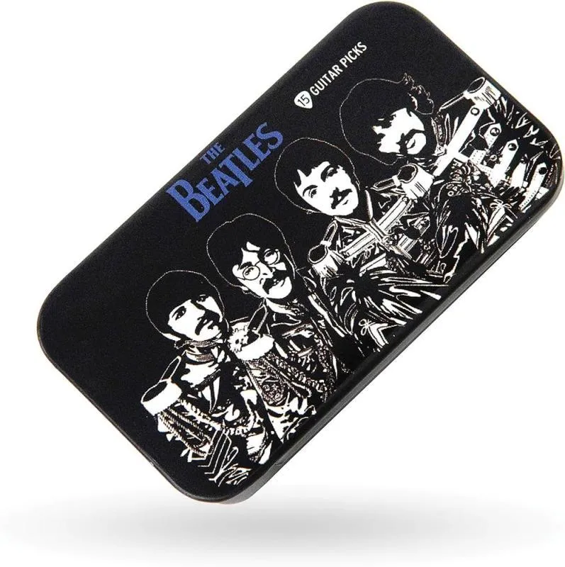 D'Addario 1CAB4-15BT3 Beatles Signature kytarové trsátko s logem Sgt. Peppers