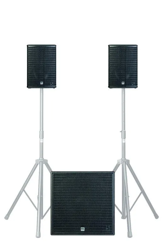 HK Audio Aktivní reproduktorový set 2x LINEAR 5 MK II 110 XA, 1x MK II 115 Sub A, s ochrannými obaly