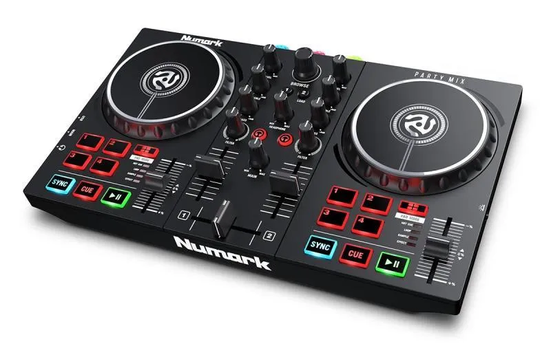 Numark DJ kontroler, 2 ch, 8 pad, Touch Jog, Serato DJ Lite