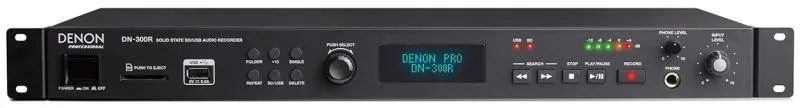 Denon Pro digitální rekordér, instalace, SD/USB, 1U