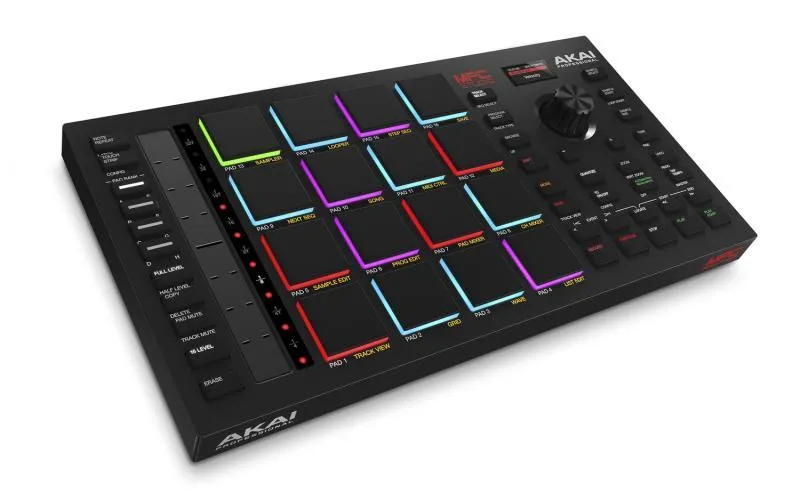 Akai Pro MIDI a DAW kontroler, 16 RGB pad, touch strip, OLED, MPC 2.0 Software
