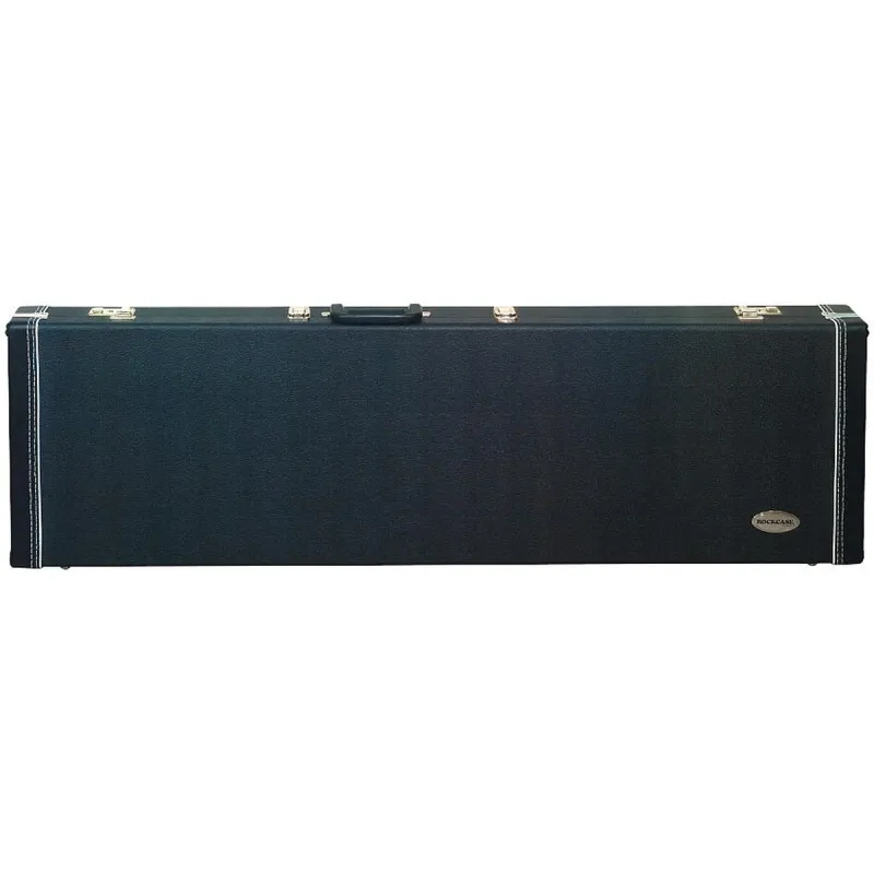 RockCase Kufr na elektrickou baskytaru, černý Tolex, sametová podšívka, přihrádka na příslušenství