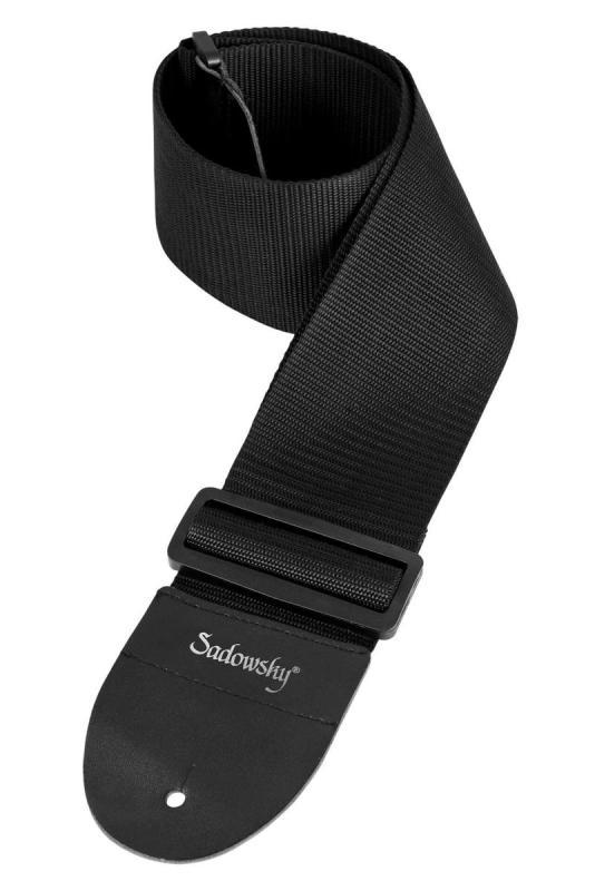 Sadowsky Nylon kytarový popruh, odolný nylon, kožené konce, nastavitelné