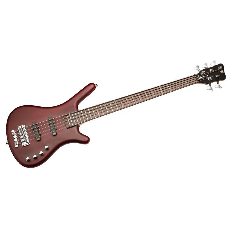 Warwick Rockbass Corvette Basic baskytara, 5 strun, červená, olše, aktivní MEC snímače