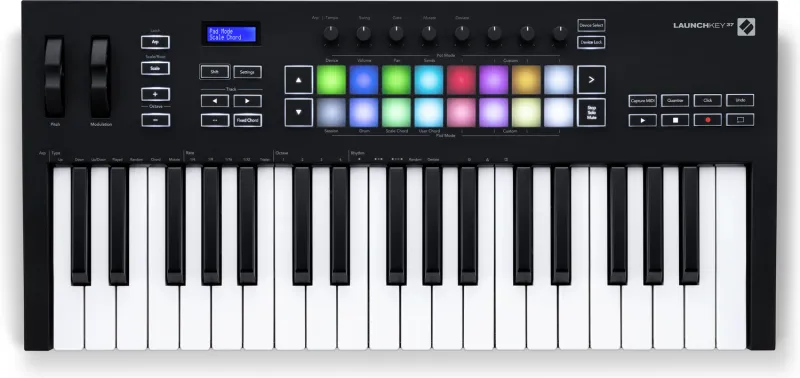 Novation Launchkey 37 [MK4] MIDI kontroler, 37 kláves, 16 RGB pad, 8 enkodér