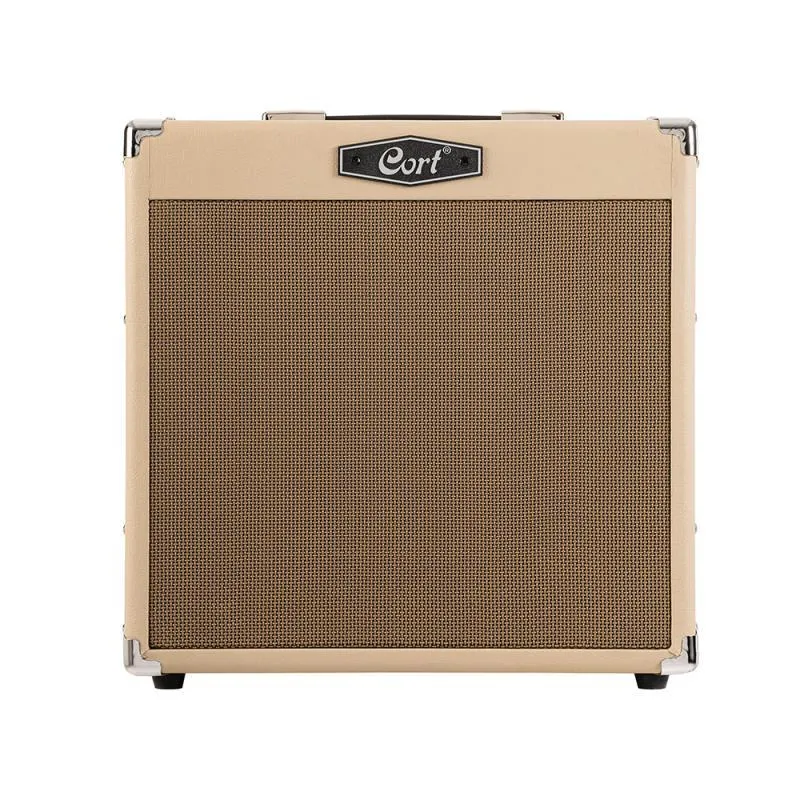 Cort kytarový zesilovač s reverbem, 30 Watt, Bluetooth, světlý písek
