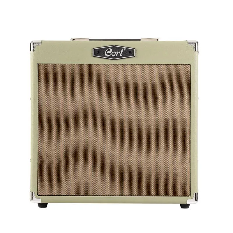 Cort kytarový zesilovač s reverbem, 30 Watt, Bluetooth, pastelově zelený