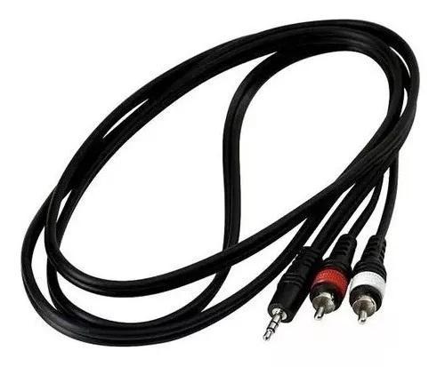RockCable Audio kabel, 2 x RCA na TRS Jack, 1 m, černý, vysoká kvalita zvuku