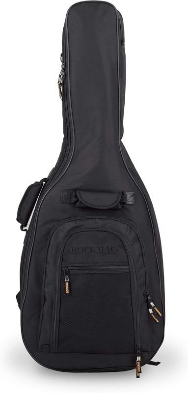 RockBag Klasická kytarová taška, Odolný RokTex materiál, Batoh popruhy, Černá