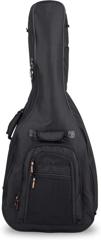 RockBag Akustická kytara, Vodaodolný RokTex, Párněný, Černý