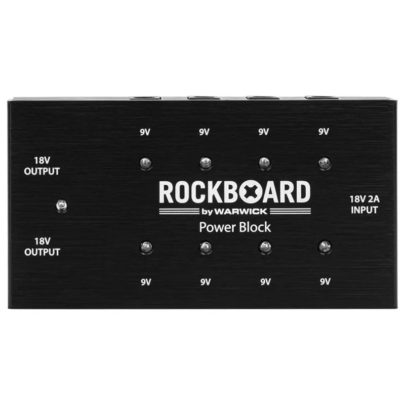 RockBoard Napájecí jednotka, 10 výstupů, 1200 mA 9V, 800 mA 18V