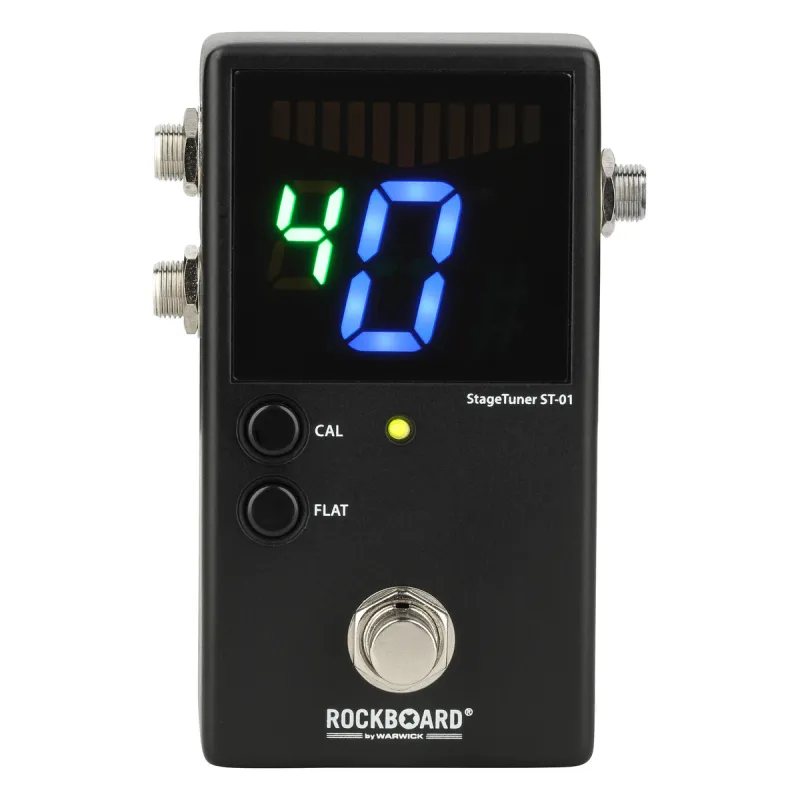 RockBoard Kromatická ladící pedál, LED displej, True Bypass