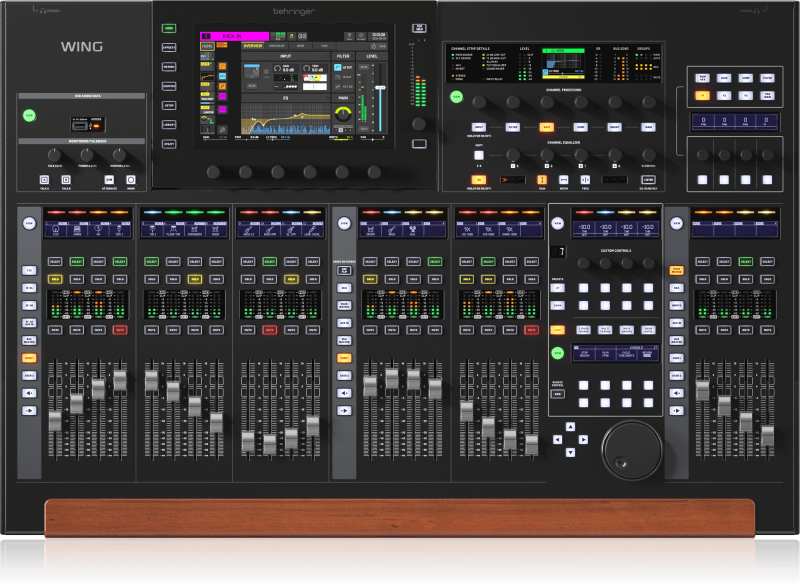 Behringer mixážní pult, digitální, 48 kanálů, 28 busů, 24 faderů, 10