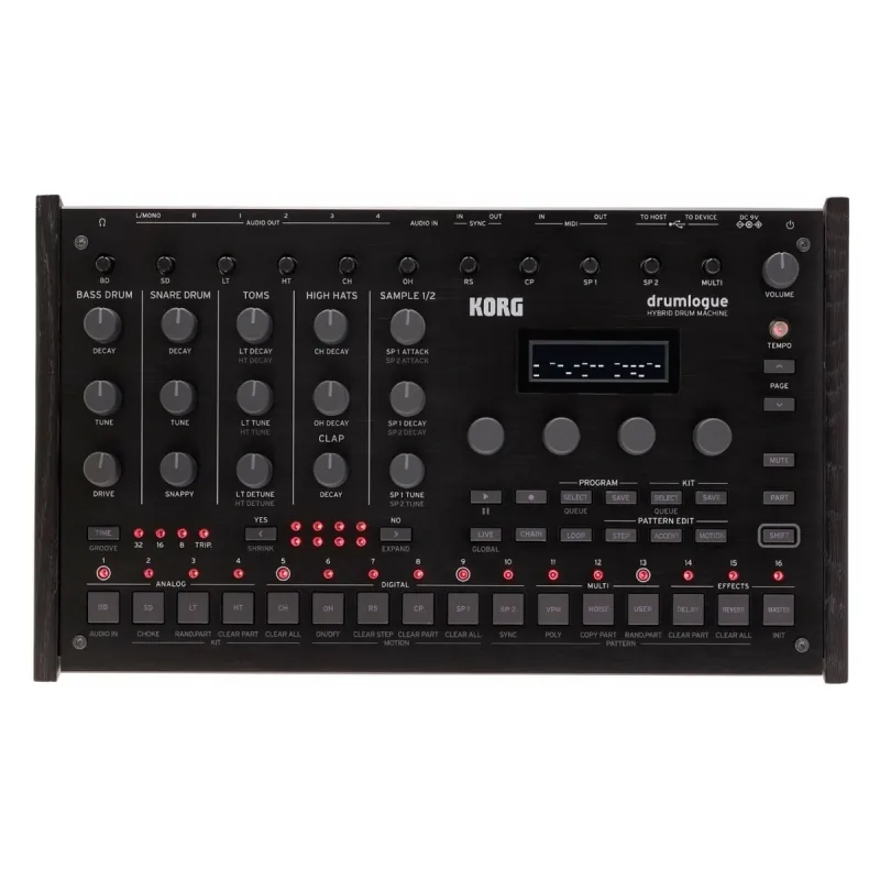 KORG DRUMLOGUE, polifonní hybridní bicí modul