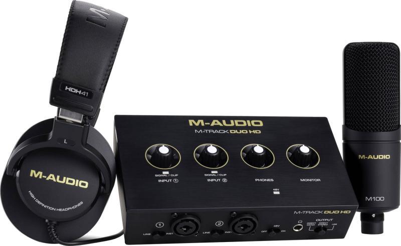 M-Audio audio rozhraní, 2-in/2-out, 24-bit/192 kHz, USB-C, phantom napájení