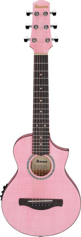 Ibanez EWP Piccolo akustická kytara 6 strun, barva Strawberry Milk Open Pore