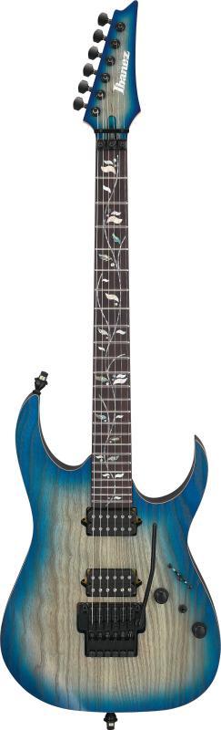 Ibanez elektrická kytara 6 strun, barva Ghost Fleet Blue Burst, s tvrdým pouzdrem
