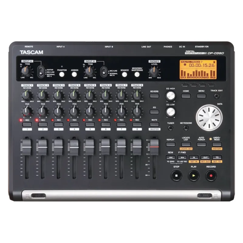 Tascam DP-03SD, 8 kanál digitální Portastudio
