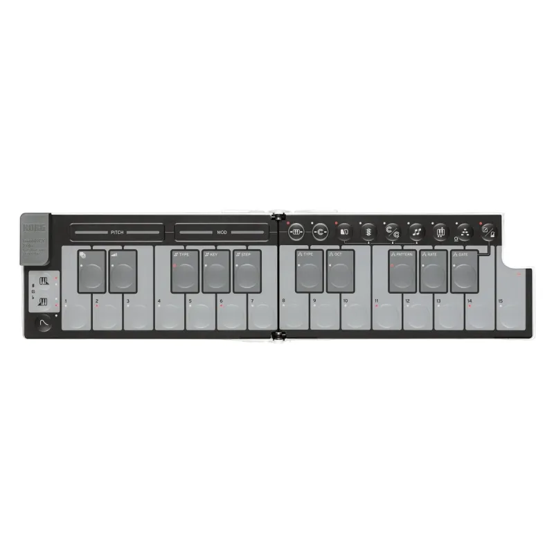 KORG NANOKEY FOLD WH, 25 kláves, USB MIDI kontroler, skládací, bílý
