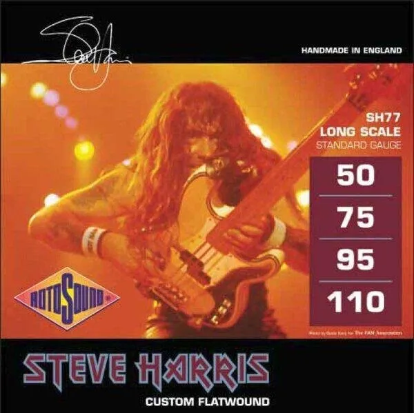 Rotosound Bassové struny, Monel, broušené, Steve Harris, 50-110