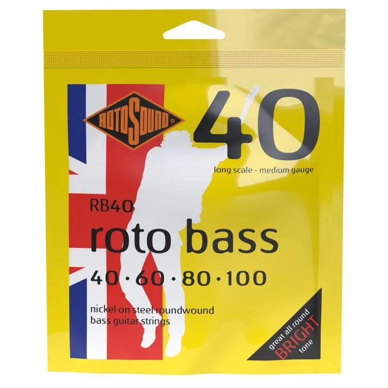 Rotosound Bassová kytara struny, nikl, 40 60 80 100