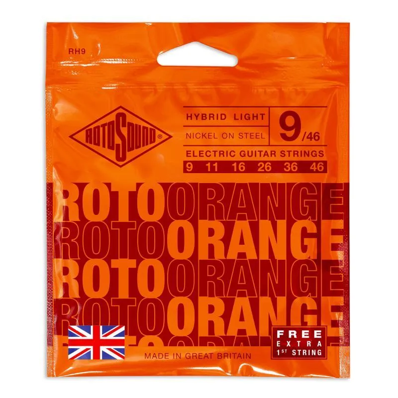 Rotosound Nikel elektrické kytarové struny, hybrid, 9 11 16 26 36 46