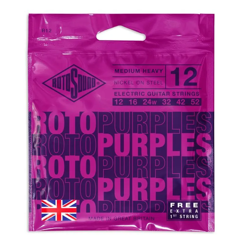 Rotosound Elektrické kytarové struny, niklové, medium heavy, 12-52