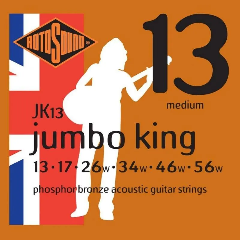 Rotosound Akustické kytarové struny, fosfor-bronz, 13-56