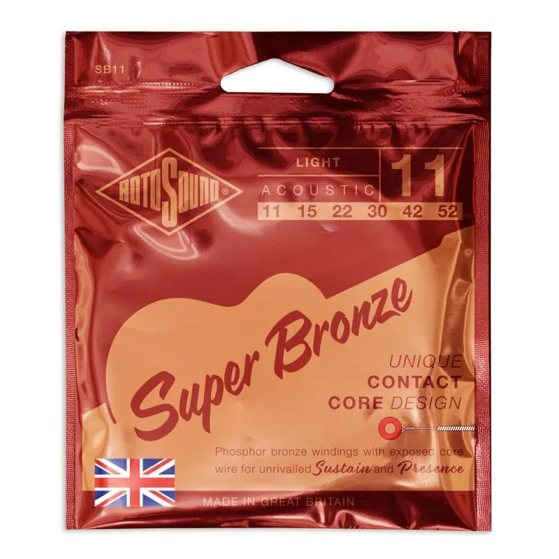 Rotosound Akustické kytarové struny, PSD fosfor-bronz, 11-52