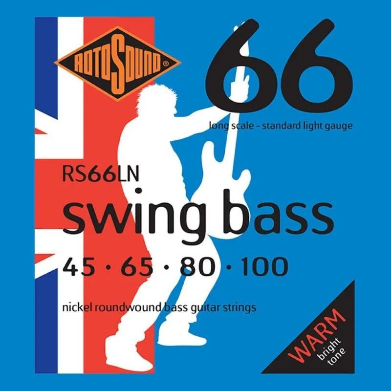 Rotosound Sada strun pro basovou kytaru, nikl, 45 65 80 100