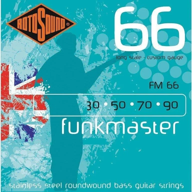 Rotosound Bassové struny, nerezová ocel, FUNKMASTER 30 50 70 90
