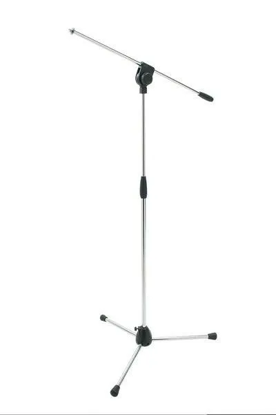 Proel Mikrofonový stojan třínohý, chrom, výška: 950-1600 mm, rameno: 750 mm