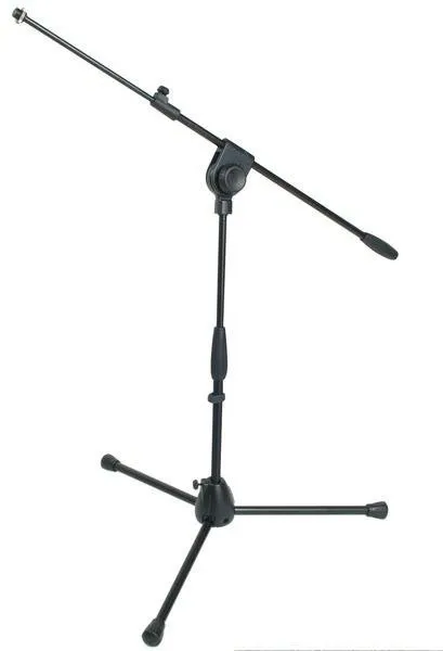 PROEL Mikrofonový stojan třínožkový, výška 570-1000 mm, rameno 540-840 mm, černý