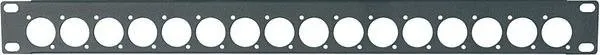 PROEL Rack panel 16 XLR, černý, kovový