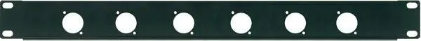 PROEL Rack panel 6 XLR/SPEAKON, černý, kovový