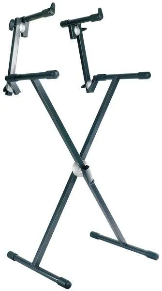 Proel Klávesový stojan X dvouúrovňový, SNAP LOCK, antracitová šedá, výška: 560-970 mm, šířka: 400 mm