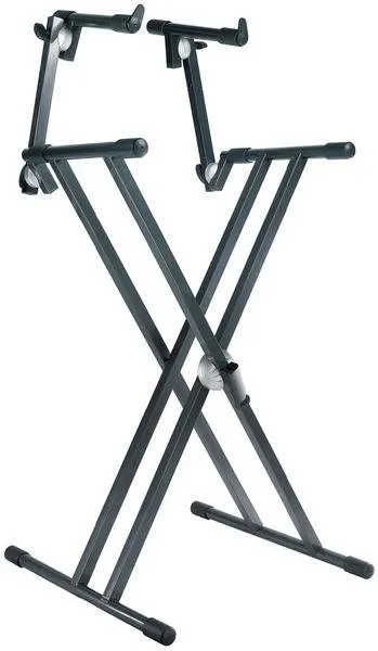 Proel Klávesový stojan X dvouúrovňový, dvojitý SNAP LOCK, max: 80kg