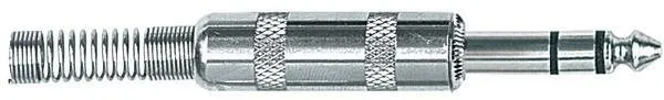 Proel Jack 6,3 mm stereo, niklovaná měď, pružinové uchycení, 5 ks
