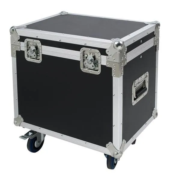 PROEL Rack box, mobilní, 600x400x500 mm, černá, 8 mm tloušťka, 100 mm kola