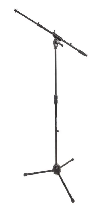 DH mikrofonový stojan, 3 nohy, výška: 990-1690mm, hmotnost: 2,9kg, černý