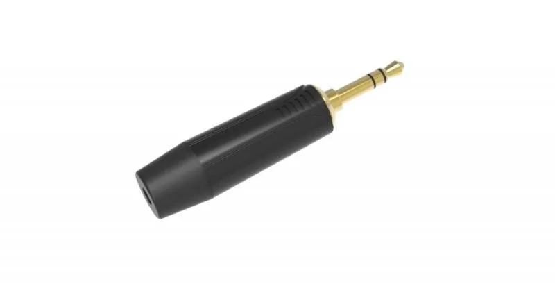 DH jack konektor, 3,5mm stereo, montážní, černý