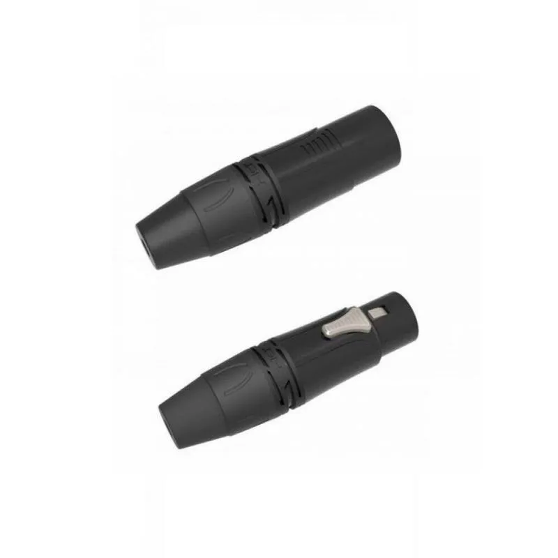 DH ONEHERO XLR konektor, 1x 3P XLR samice, 1x 3P XLR samec, montovatelný, černý