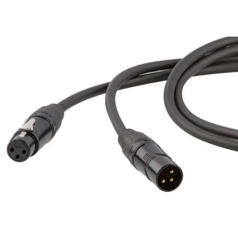 DH mikrofonní kabel, 2 m, symetrický, 3P XLR samec - 3P XLR samice
