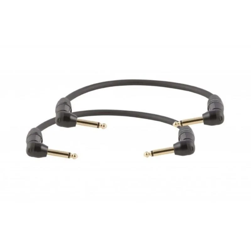 DH kabel, 2ks, 30cm, 6,3mm mono jack - 6,3mm mono jack