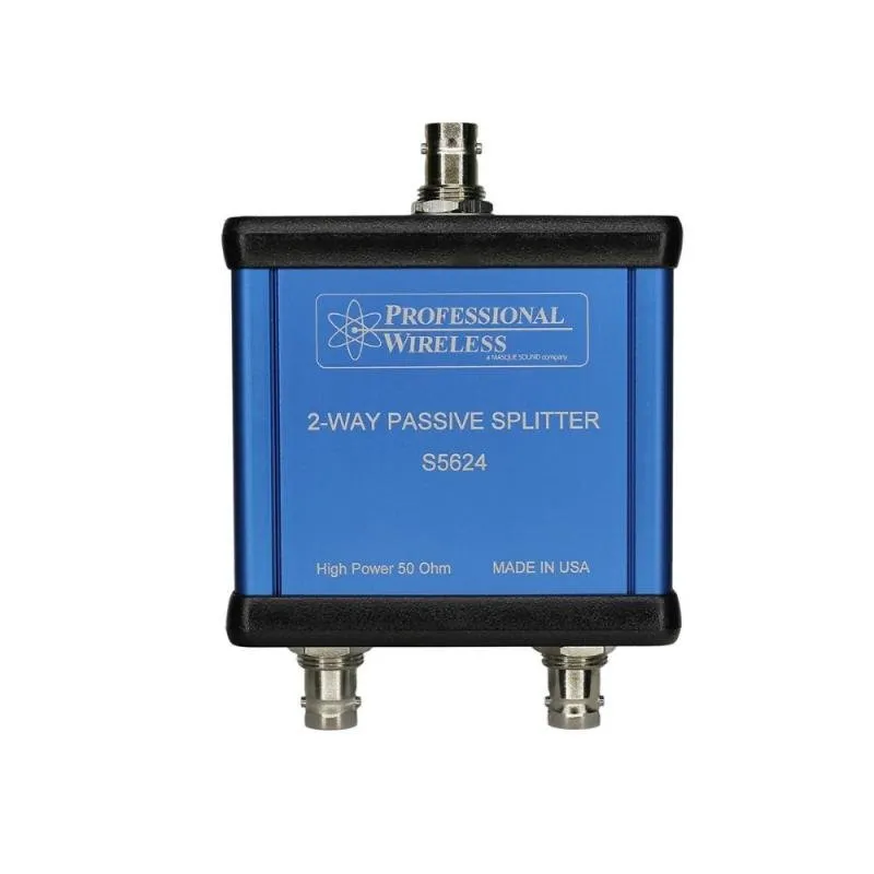 Professional Wireless Pasivní 2 kanálový UHF anténní signálový rozbočovač, BNC