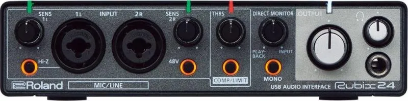 Roland USB audio interface 2 vstupy, 4 výstupy
