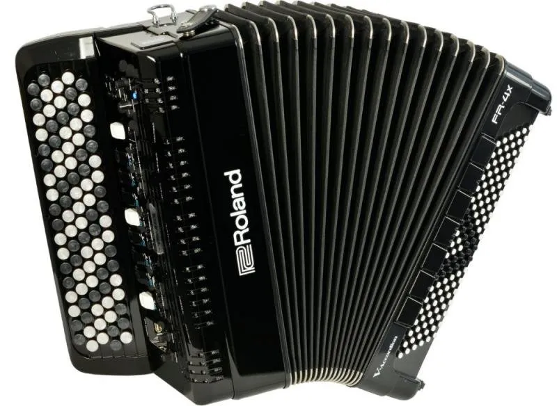 Roland digitální harmonika s reproduktorem, tlačítková, černá